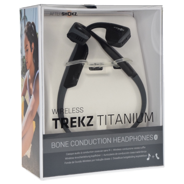 Aftershokz Trekz Titanium Open Ear Bone Conduction Wireless Bluetooth