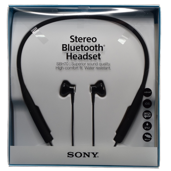 Sony Sbh70 Nfc Multipoint Stereo Bluetooth Headset Water-resistant 