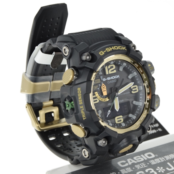 Casio G-Shock GWG-1000GB-1AJF Mudmaster Triple Sensor Watch Black Gold ...