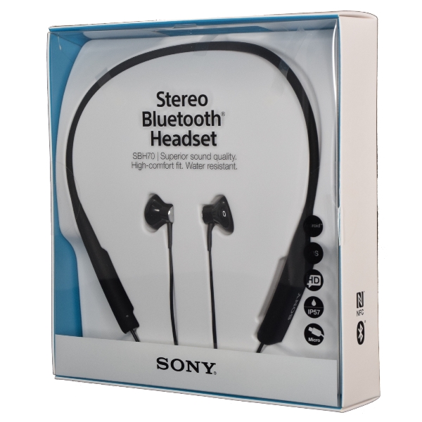 Sony SBH70 NFC Multipoint Stereo Bluetooth Headset Water-Resistant ...