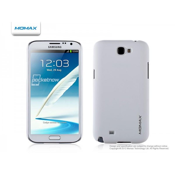 Momax Ultra Tough Soft Touch Slim Case For Samsung Galaxy Note 2 Ii N7100 White Ebay