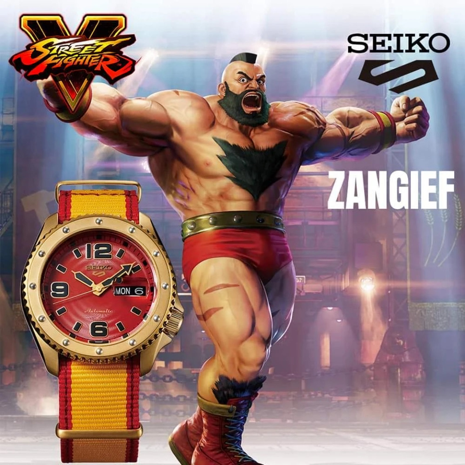 seiko 5 sports x street fighter