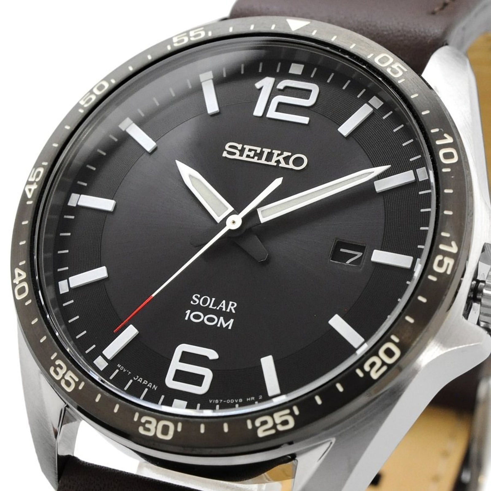 seiko solar 100m watch