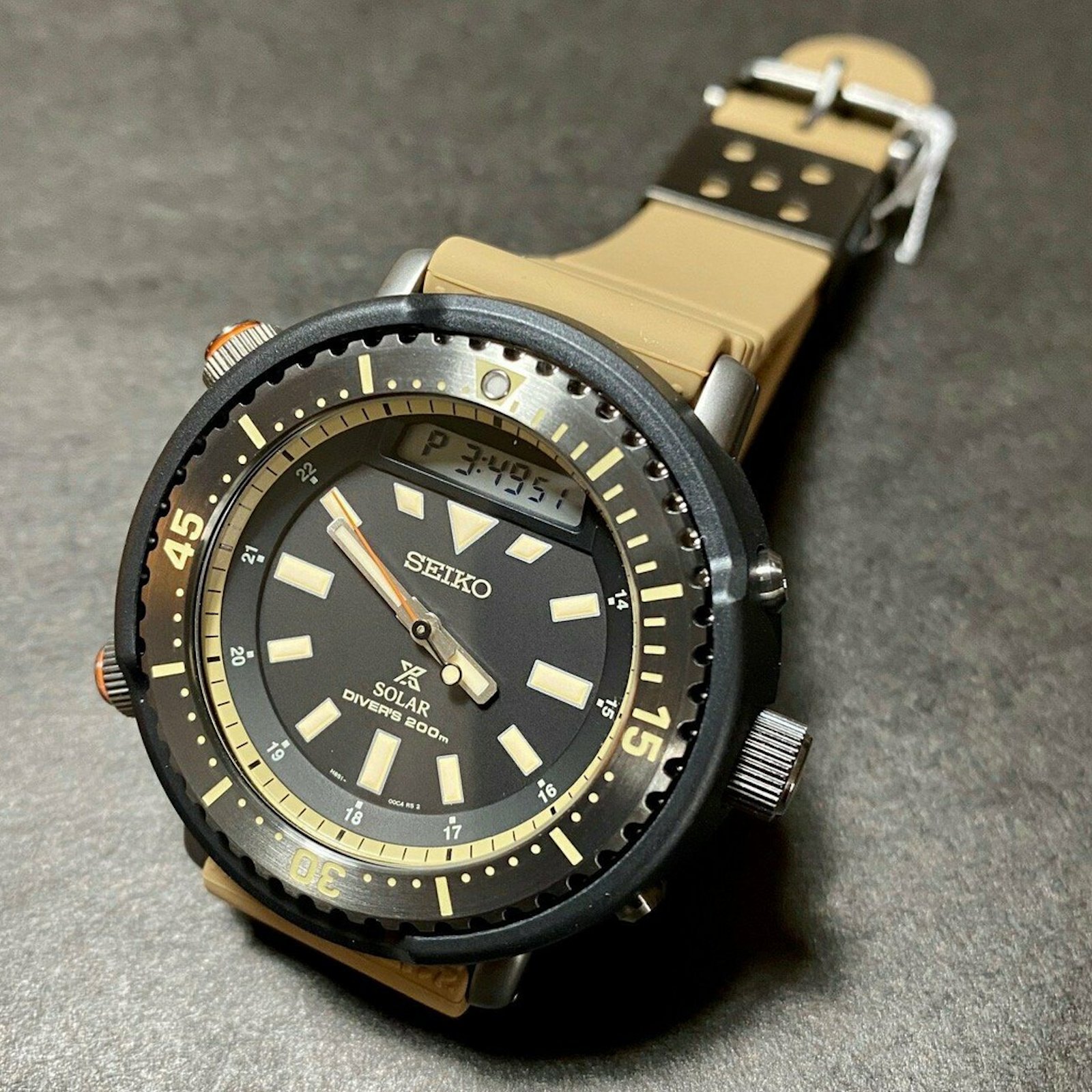 SEIKO Prospex SNJ029P1 Arnie Urban Safari Solar Diver 200M Watch INT'L ...