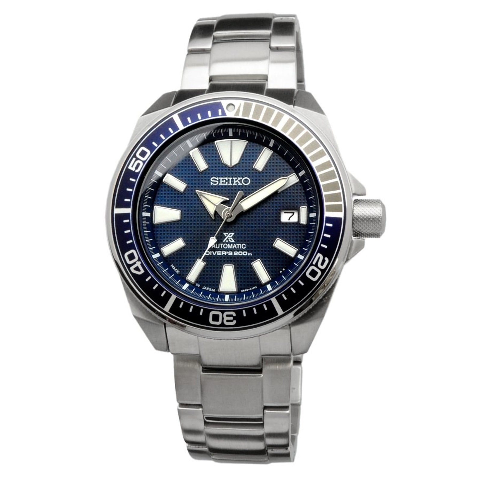 SEIKO Prospex SRPB49J1 Samurai Automatic Blue Dial Stainless Steel ...