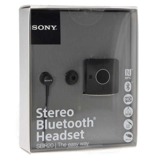 Sony SBH20 NFC A2DP AVRCP Multipoint Stereo Bluetooth 3.0 Headset ...