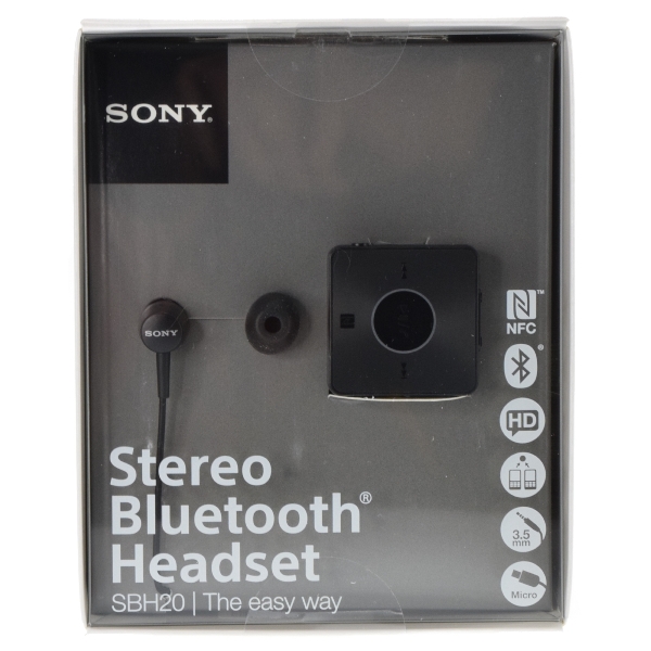 Sony SBH20 NFC A2DP AVRCP Multipoint Stereo Bluetooth 3.0 Headset ...